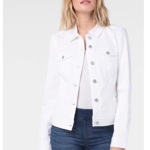 liverpool white denim jacket